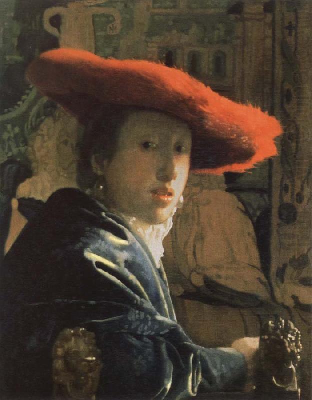 the girl with the red hat, Jan Vermeer
